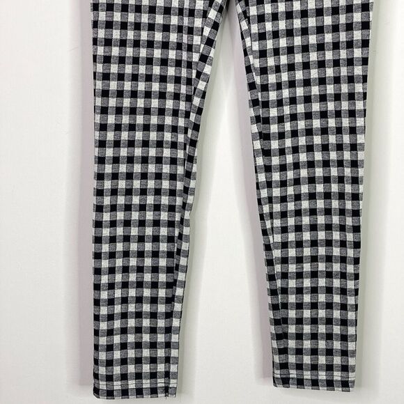 New Zara Gingham Plaid High Waist Front Zip Pant Women's Size Small - Picture 6 of 8
